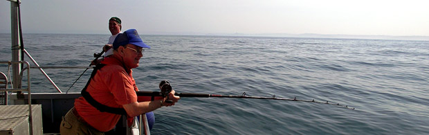 Deep sea fishing trips off the coast of Cornwall